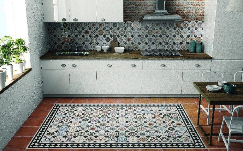 Regent deco Victorian kitchen tiles