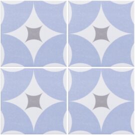 Agora Blue Patterned Floor Tiles