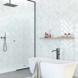 Avila Pale Grey Metro Tiles &#8211; Flat Brick Tiles