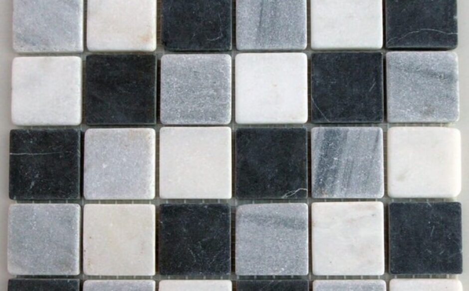 Bexton Grey Marble Mosaic Tiles