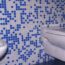 Blue and White Mosaic Tiles