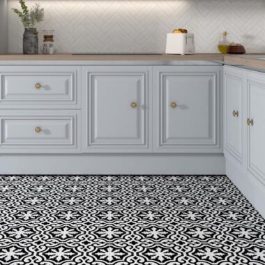 Classic Victorian Black and White Tiles