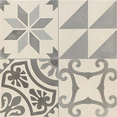 Coventry grey patterned floor tiles