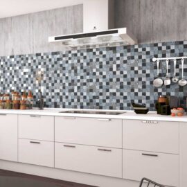 Elements Black and Grey Splashback Mosaic Tiles