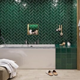 Glamour emerald green tiles