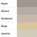 beige Silicone sealant Grout Chart 3000 - Aspen, Almond, Sandstone, Beige, Jasmine - 1024