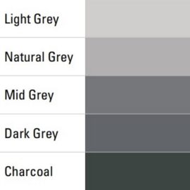 Grout Chart 3000 - Light Grey, Natural Grey, Mid Grey, Dark Grey, Charcoal - 1024