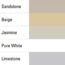 Limestone Tile Grout Grout Chart 3000 - Sandstone, Beige, Jasmine, Pure White, Limestone - 1024
