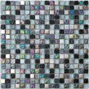 Lagos Konga Black and Silver Mosaic Tiles