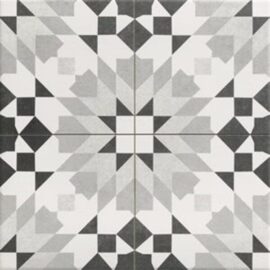 Marrakech Grey Flower Tile Design