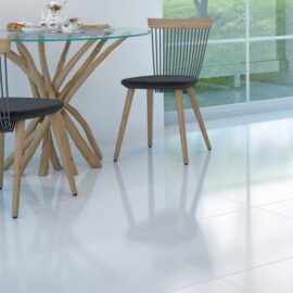 Mega White Gloss Floor Tiles - Great for White Kitchen Floor Tiles