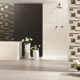 Mix Stone Feature Tiles in Black