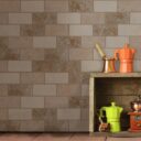 Modena Mix of Beige Brick Style Tiles