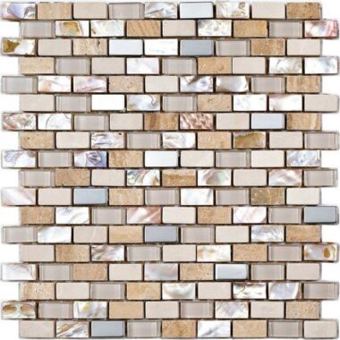 Nacare Iridescent Mosaic Tiles – Beige