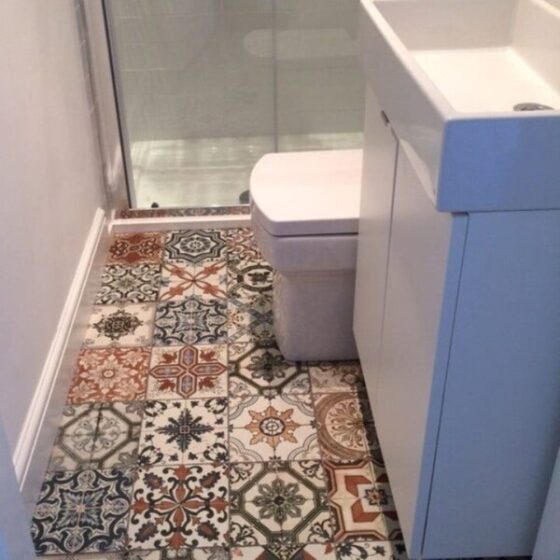 Nikea Patchwork Tiles Beautiful, Colourful Bathroom Floor Tiles