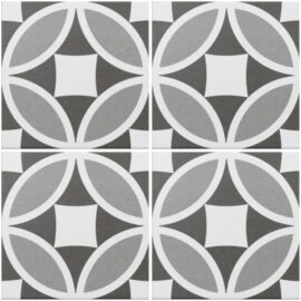 Olympia Grey Victorian Floor Tiles