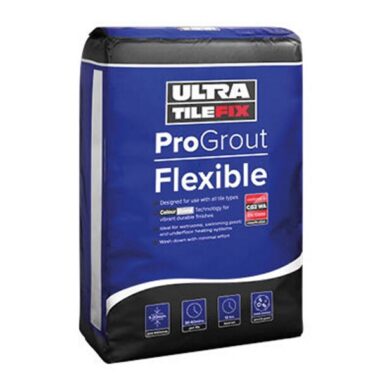 Ultra Tile Fix Pro Grout Flexible - 10kg Bag Silver Grey
