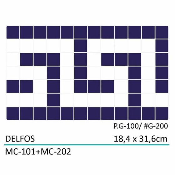 Swimming Pool Mosaic Tiles – Delfos Border