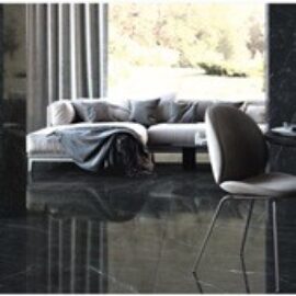 Tessino Black Marble Effect Rectified Floor Tiles
