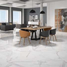 Trevi Large Gloss Floor Tiles - Large Format Marble Effect Tiles