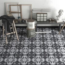 Viola Victorian Style Grey and White Tiles