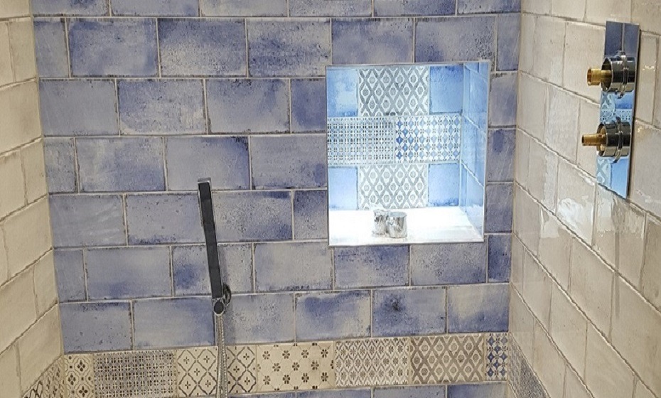 Bathscaping Interior Design Trend Vita Blue Watercolour Metro Tiles