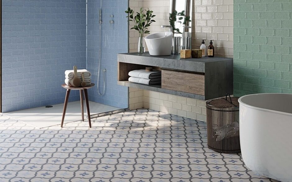 Bright Skies Dulux Colour of the Year complementary tiles