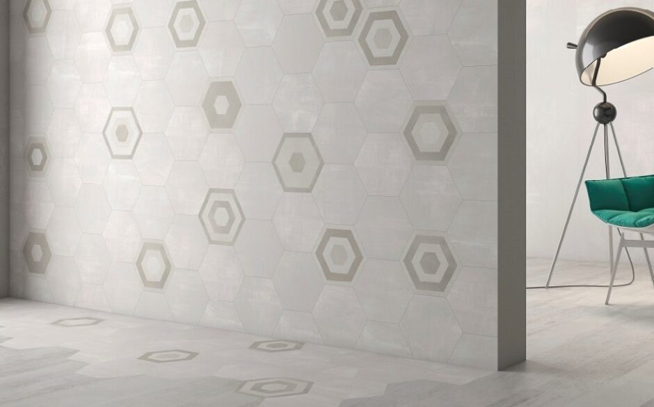 Matching Wall and Floor Tile Ideas - Starhex Hexagon Wall and Floor Tiles
