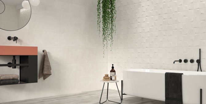 Baku White Ceramic Wall Tiles