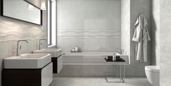 Delhi Grey Wall Tiles Ideal for Grey Tiled Bathrooms