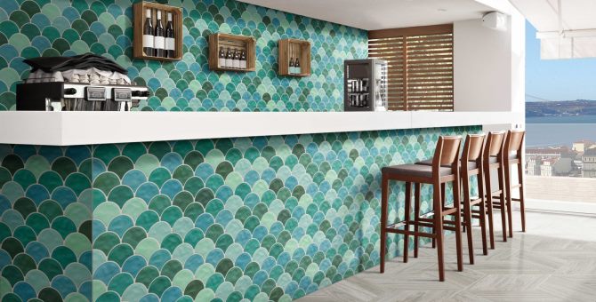 Scale Shell Tiles for Walls & Floors