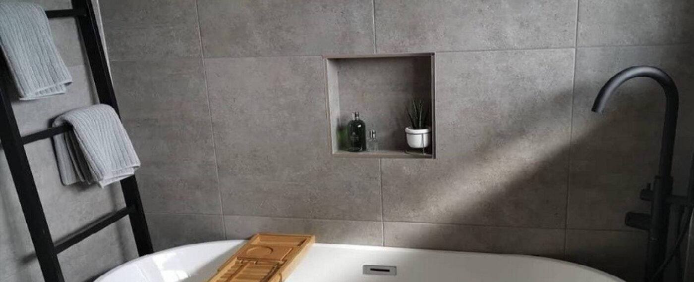 Contemporary Bathroom - Cemento Tiles