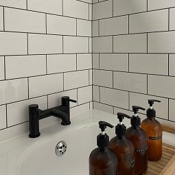 White Metro Bathroom Tiles
