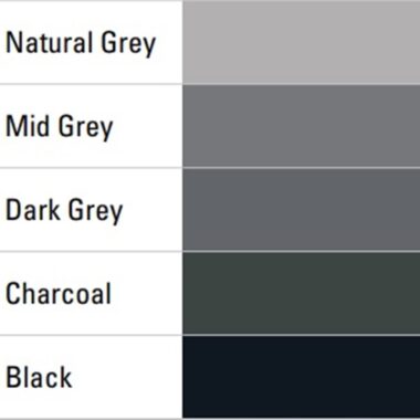 Natural Grey, Mid Grey, Dark Grey, Charcoal, Black - 10244