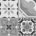 Passage Black and White Floor Tiles
