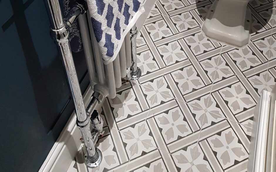 Cloakroom Floor Tiles - Customer Project