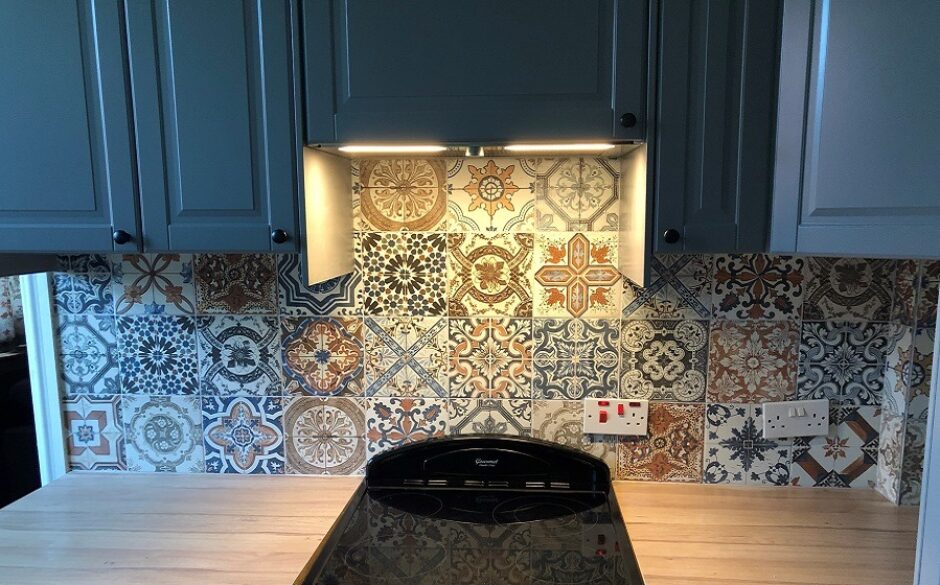 Patchwork Kitchen Tiles - Customer Project