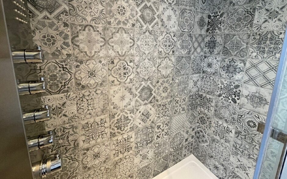 Patchwork Tile Bathroom
