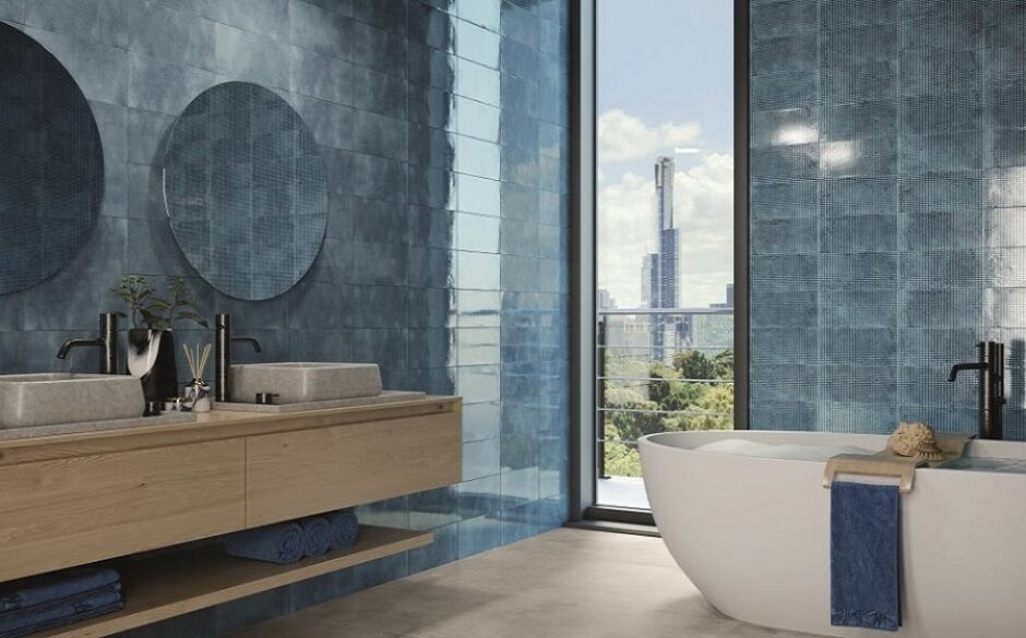 Which Tile Colours to Choose - Harlem Blue Metro