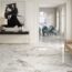 Pisa Gold Marble Porcelain Floor Tiles - Room Setting
