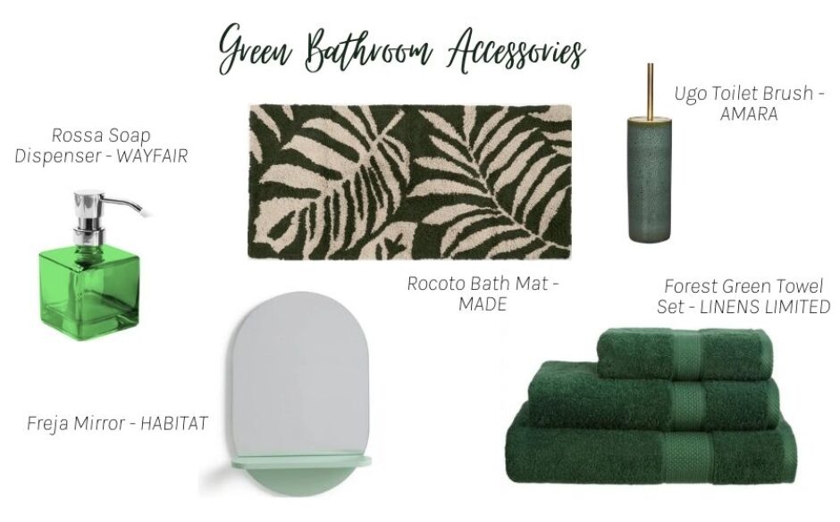 Green Bathroom Ideas - Accesories