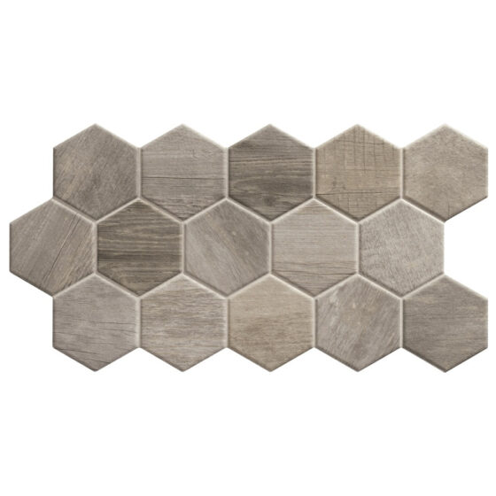 Sequoia Grey Honeycomb Tiles