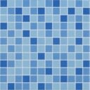 Barbados Blue Porcelain Mosaic Floor Tile