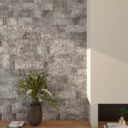 Ordesa Grey Stone Effect Porcelain Wall Tiles - Room Setting