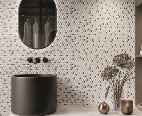 Penny Round Tiles – Marble Mix