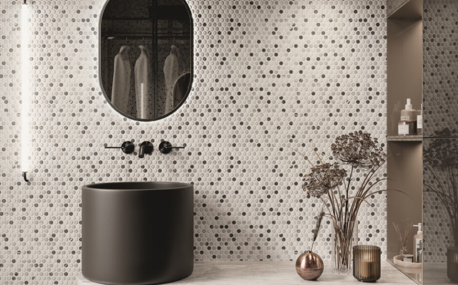 Penny Round Tiles – Marble Mix
