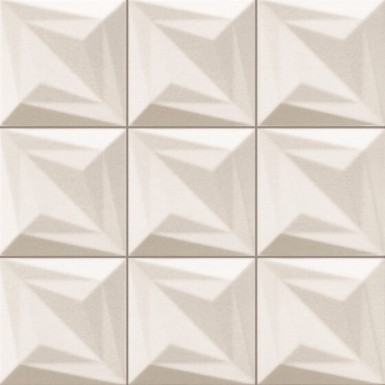 Delta White Triangle Tiles