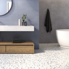 Doria Multi Terrazzo Tiles - Rectified - Room Setting