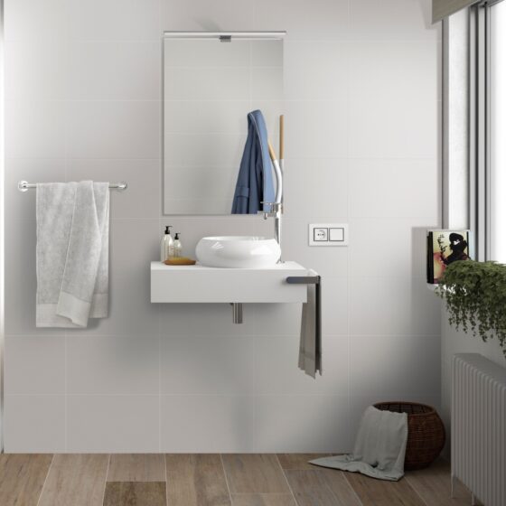 Gloss White Bathroom Tiles