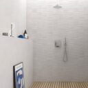 Lavica Decor Textured White Wall Tiles - Room Setting 1